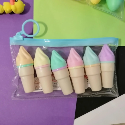 ماژیک هایلایت طرح بستنی قیفی فروش به صورت تکی