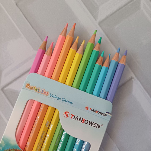 مداد رنگی پاستلی 12 رنگ pastel set