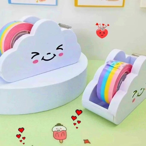 جاچسبی ابر با چسب رنگین کمانی