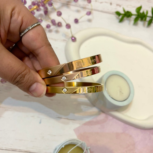 دستبند تک پوش استیل رنگ ثابت ژوپینگ