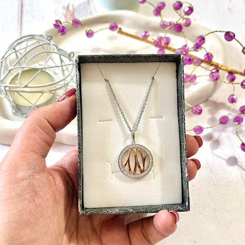 گردنبند نقره طرح شاخه