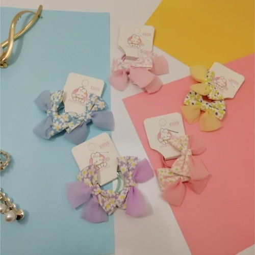 کش مو پاپیونی حریر جفتی