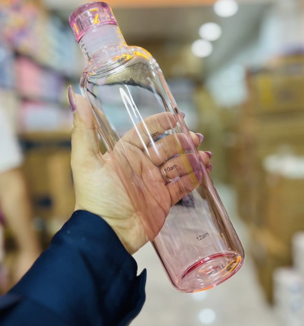 بطری آب پیرکس رنگی